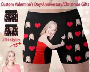 Personalized Photo Gift For Boyfriendhusbandcustom Boxer Briefsface Underwearcustom Men Underwearanniversarybirthday Gift For Him
