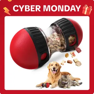 Interactive Dog Treat Ball, Dog Treat Dispenser Toy - Interactive Adjustable Treat Dispensing Dog Puzzle Toy - Mental Stimulation & Slow Feeder for Small, Medium, and Large Breeds - Durable & Fun Boredom Relief Game