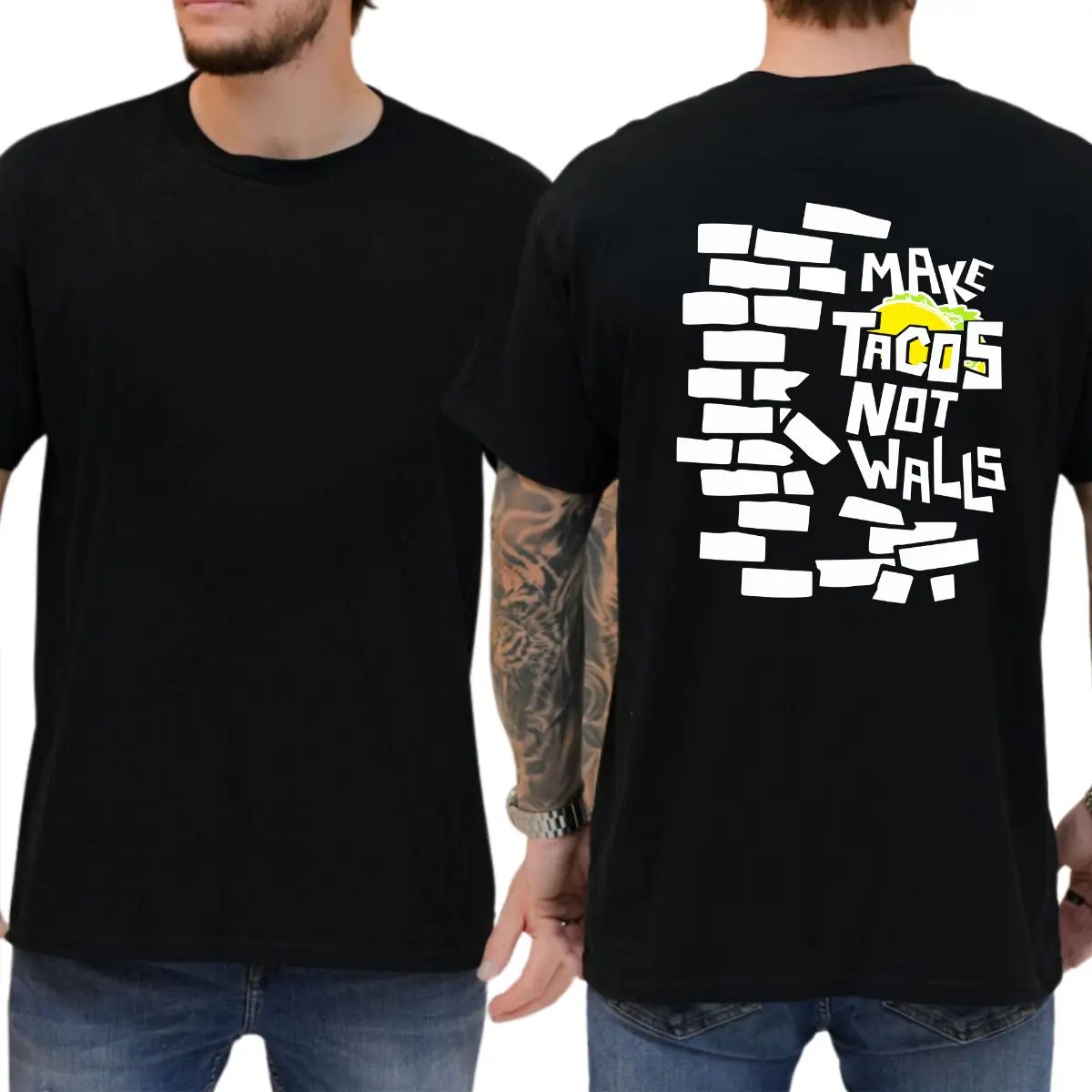 Make Tacos Not Walls T-shirt, Political Shirt, Democrats Shirt, Liberal Tee, 8647 Shirt
