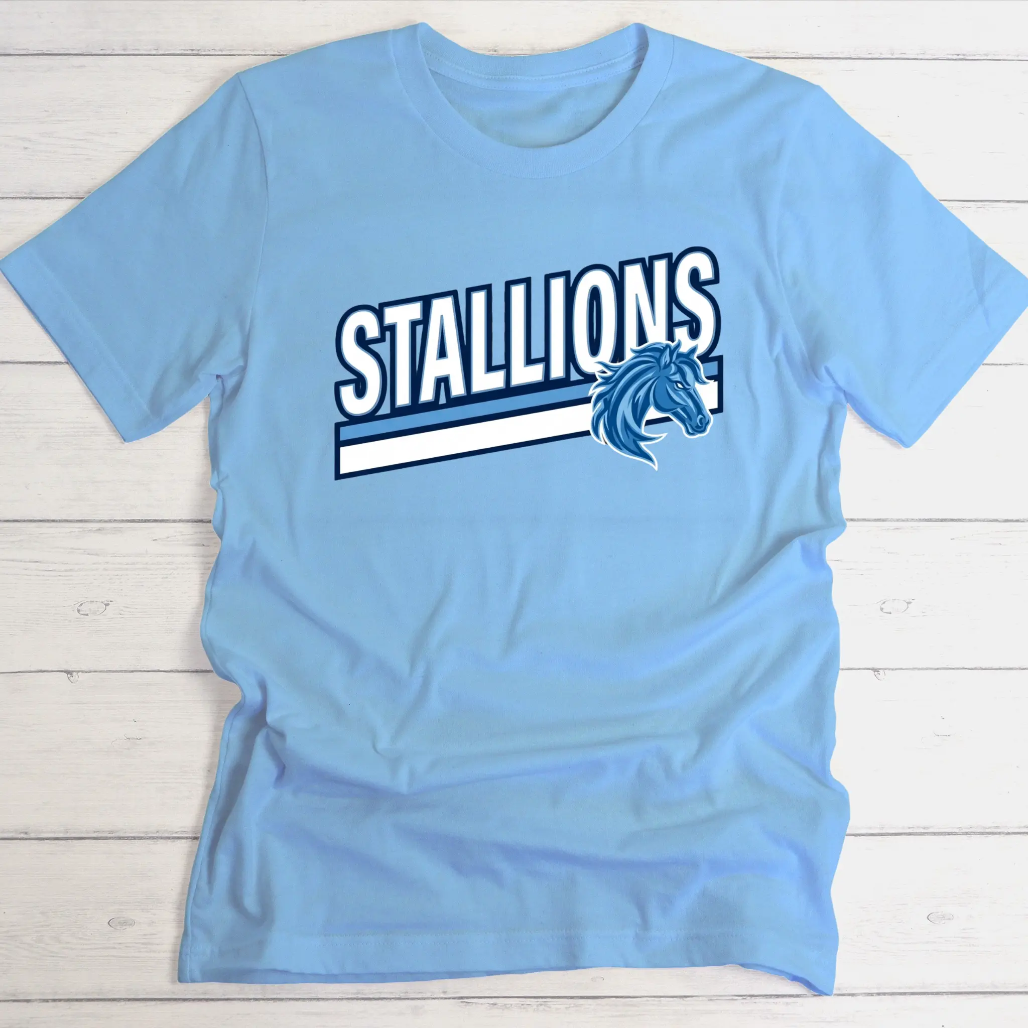 Stallions School Spirit Shirt - Bold Stallions Unisex Mascot Apparel