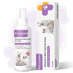 Gentle Pet Cleaning Spray | Alcohol-Free, Non-Toxic Formula for Dogs & Cats | 120ml (4 fl.oz) for Routine Grooming