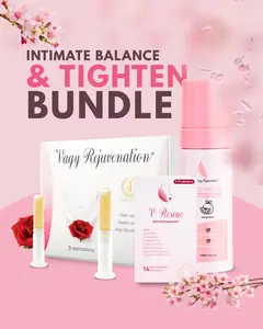 Intimate Balance & Tighten Bundle - Herbal Gels+ V-rescue+ Vagy Biotic Foam