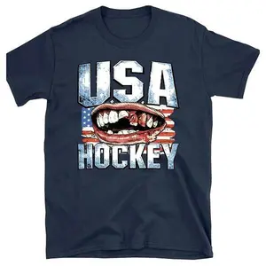 U.S.A HOCKEY - 2026 Gold Medal Champions Bloody Teeth - T-shirt