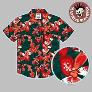 Mickey Floral City Jolly Holiday D23 Exclusive Hawaiian Shirt BEH