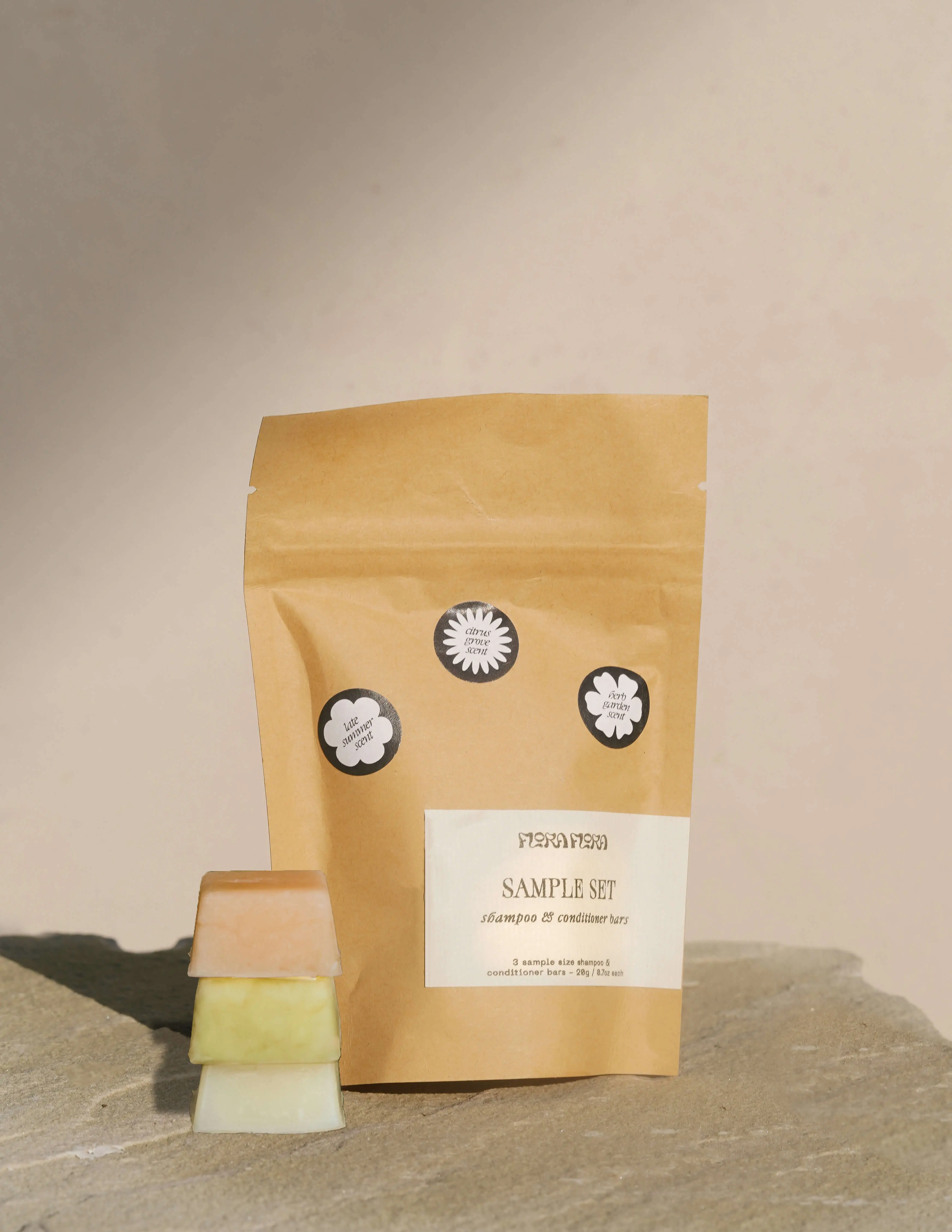 Shampoo & Conditioner Bar Sample Set | Plastic-Free Hair Care, Hydrating, Clarifying, Silk Protein