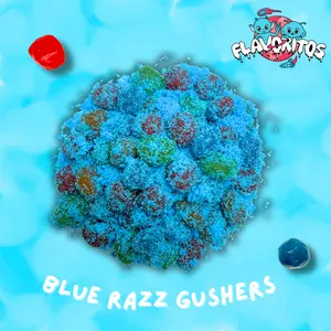 Flavoritos, Blue Raspberry Sour Gushers - Sour and Sweet Candy Snack Flavoritos, Blue Raspberry Sour Gushers - Sour and Sweet Candy Snack