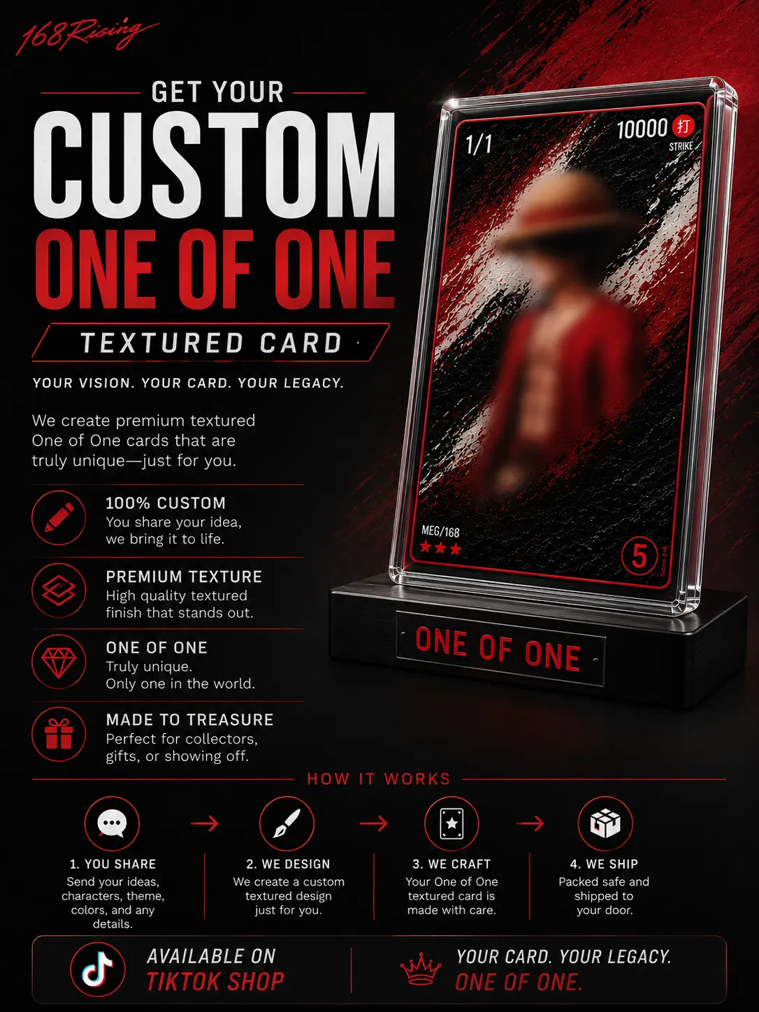 Custom 1-of-1 Trading Card | Personalized Collectible | Handmade Fan Art