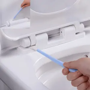 10-Pack Plastic Toilet Cleaning Brushes - Disposable, Long Handle, Deep Crevice and Small Space Cleaners, Unrechargeable Sanitary Tools for Home Use, Bathroom Brush Cleaner