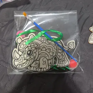DIY Windchime Kit with Random Animal Design and Ribbon for Creative Crafting Projects