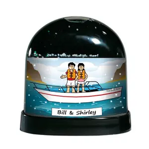 Boating, Couple - NTT Personalized Snow Globe