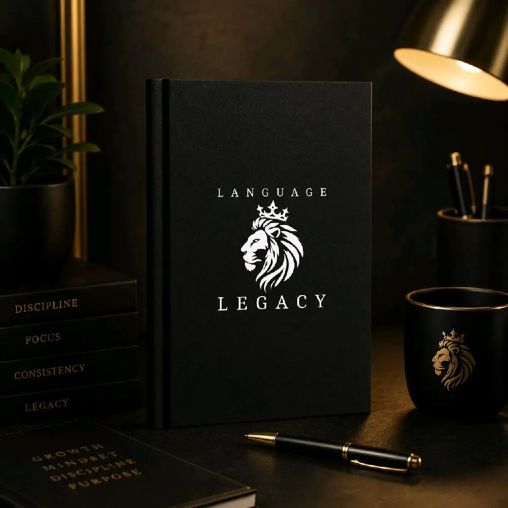 Hardcover Discipline Journal | Guided Daily Reflection Notebook | Mindset & Self-Improvement Journal | Matte Hardcover Goal Planner | Legacy Collection