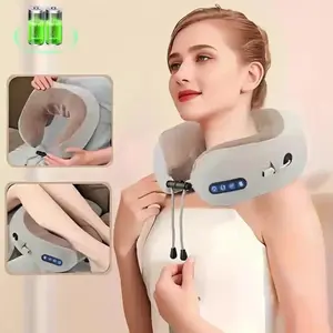 U-Shape Neck Massage Pad, Memory Foam, Heat Retention, Deep Kneading, Ideal for Travel, Office, Home, Holiday Relaxation, Mother's Day Gift