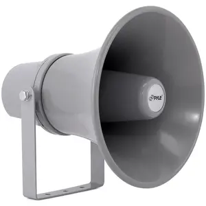 Indoor/Outdoor PA Horn Speaker 20W Loud Sound Aluminum Grey Indoor/Outdoor PA Horn Speaker 20W Loud Sound Aluminum Grey