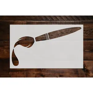 Paint Brush Stencil - Art and Wall Stencil
