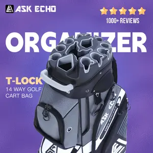 Ask Echo T-LOCK 2.0 14 Way Organizer Dividers Golf Soundless Cart Bag