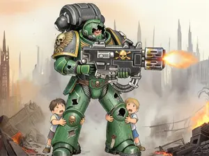 40k Salamander Sticker