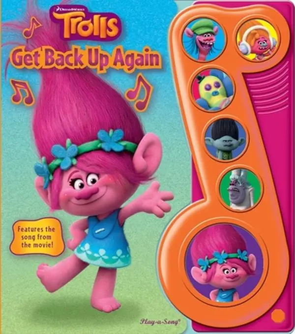 DreamWorks Trolls: Get Back Up Again Interactive Audio Sound Book (With Battery) - Pi Kids Mixed Media Product, for Story Time, Builds Language and Literacy, Features Movie-Inspired Sounds