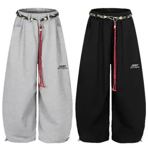 Trendy Oversized Cargo Pants with Bold Accents �C Your New Daily Go-To 2025 New Solid Color Women's Belt Decorated Regular Youth Trendy Casual Pants Suitable for Christmas and Valentine's Day