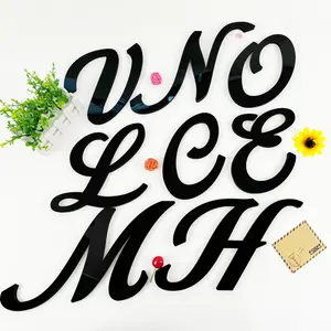 3D Acrylic Letter Wall Sticker, 20cm Large Capital Artistic English Letters, Foam Combination Mirror Decal, Home Decor