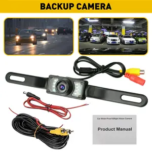Car Rear View Camera Reverse Backup Camera Night Vision License Plate Waterproof
