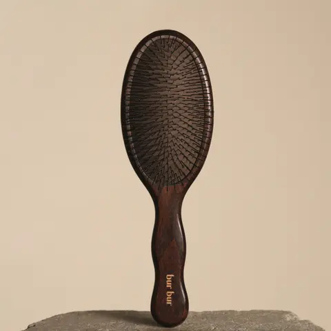 Bur Bur Mermaid Brush - Wet Detangling Brush with Flexible Nylon Bristles