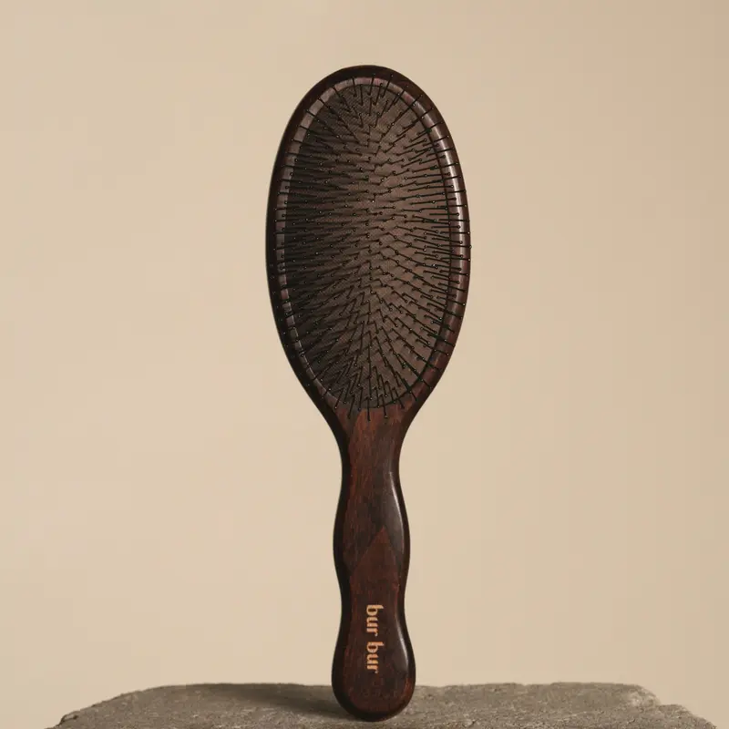 Bur Bur Mermaid Brush - Wet Detangling Brush with Flexible Nylon Bristles