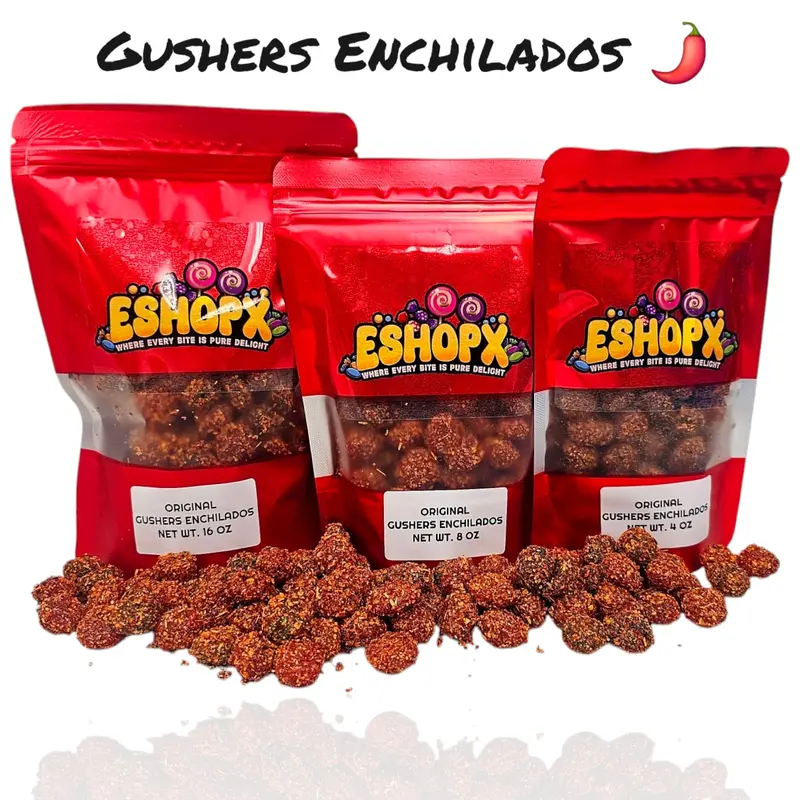 Gusherz Enchilados spicy candy Snack candy gusher viral tiktol candy gushers