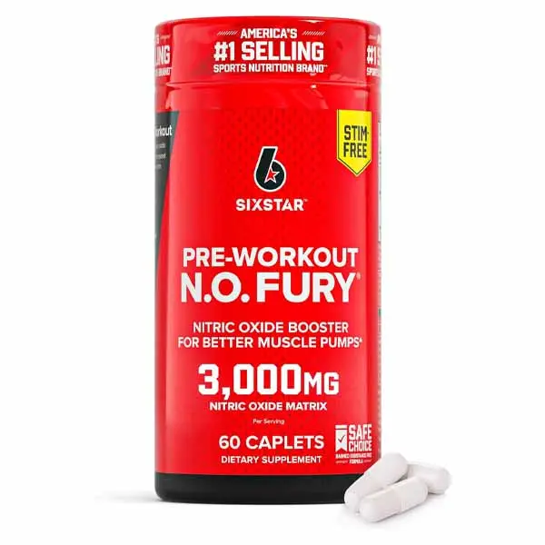 Six Star Nitric Oxide Supplements for Men & Women, Muscle Builder (60 Count) - Nitric Oxide Booster Pills Muscle Pump Pre Workout Supplement - Sports...