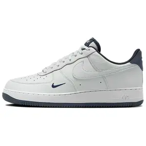 Nike Air Force 1 Lv8 Low-Top Sneakers for Men and Women with Comfort, Versatility, and Slip-Resistant Durability in White and Navy Blue Trending Shoes, House White Official Shoes to Get / Maison Mihara