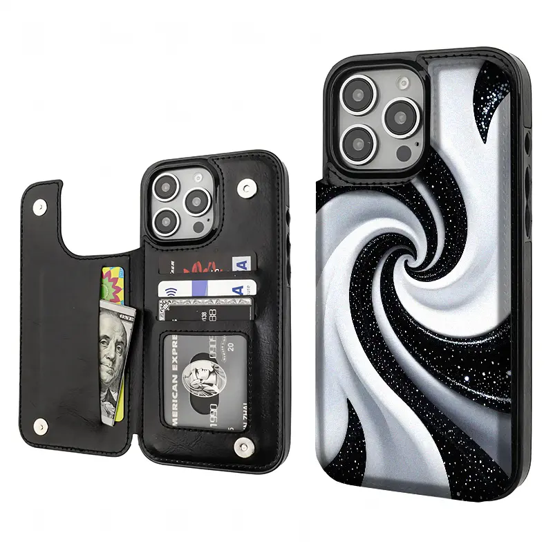 Sparkling Swirl Pattern Phone Cases Compatible With iphone 17 16 15 14 13 12 SAMSUNG GALAXY S22345 ULTRA PRO PLUS MAX AIR PU Durable Flip High quality Leather Credit Card Bag Holder Gift Wallet Shockproof Anti-Drop Full Protection Shell Cover