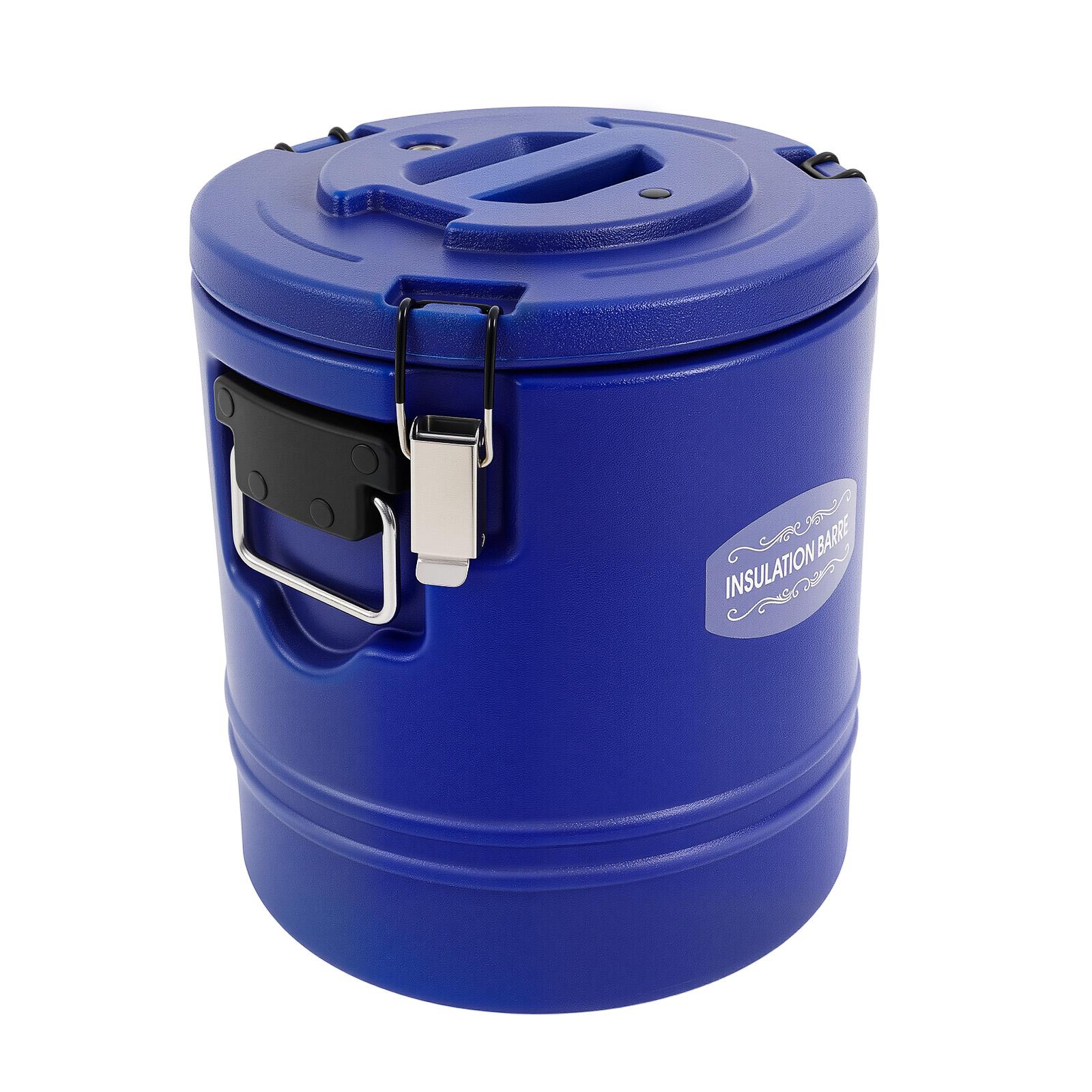 15.85Qt Insulated Bucket with Sealed Lid & Locking Buckles, 3-Layer Stainless Steel & PU Foam Cooler/Warmer, Portable Hot/Cold Food Container for Outdoor Picnic Party Catering Home Kitchen