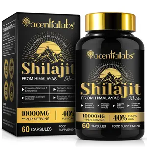 Acentiallabs Himalayan Shilajit Resin - Natural Shilajit with 85+ Clean Trace Minerals & Fulvic Acid for Energy,Vitamins