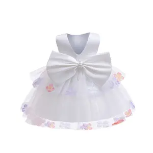 Party Fancy Prom Lace Luxury Flower Baby Girl Dress Birthday New Design Tulle Ball Gown Casual Beaded Bow  Formal Baby Girls Pageant Princess Satin Elegant Beautiful Sleeveless Wedding Kids Dresses Fashion Floral Cute original cinderella pink clothes