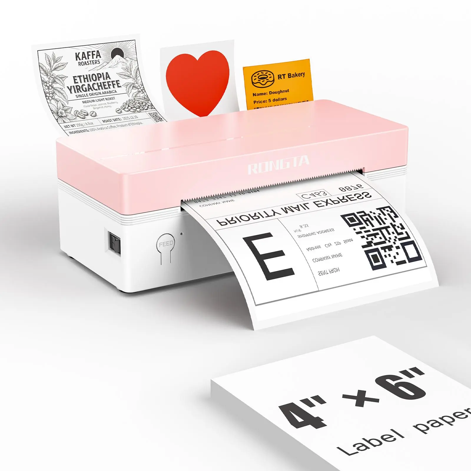 RT Bluetooth Wireless Thermal Label Printer - Compatible with iOS, Android, Windows, Mac, Chromebook - Efficient for Etsy, eBay, Shopify, USPS
