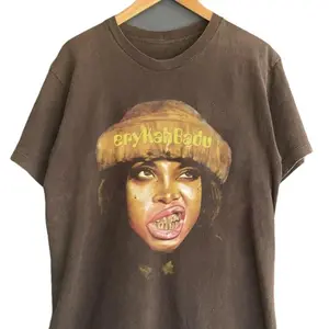 Erykah 90s Music Rock, Gifts for Fans, Graphic tour Shirt, Erykah Badu concert Shirt Classic Cotton Unisex Tshirt Fabric Menswear