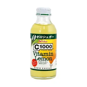 HOUSE C1000 Vitamin Sparkling Drink Lemon Flavor - Zero Sugar, 140ml Can, Rich in Vitamin C for Refreshment