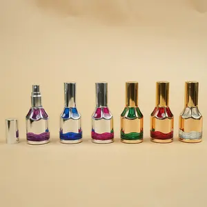 0.34oz/10ML Colorful Perfume Spray Bottle, Reusable Travel Perfume Dispenser, Empty Sample Container, Liquid Cosmetics Home Decor
