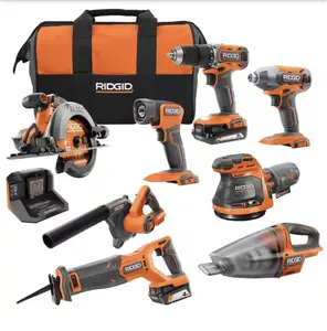 RIDGID 18V Cordless 8-Tool Combo Kit