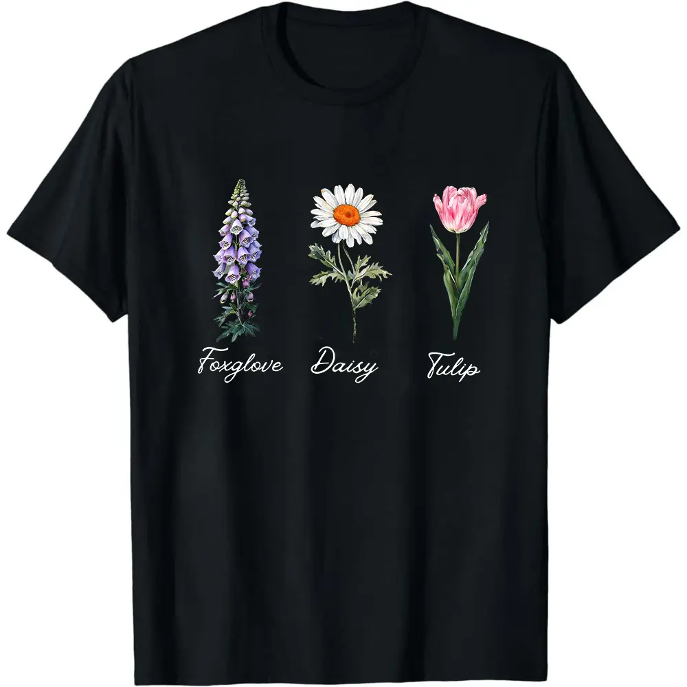 Subtle Flower FDT V-neck, Anti Trump Floral vneck Shirt, Foxtrot Delta Tango Shirt,Anti Maga Shirt, Anti Capitalist Shirt