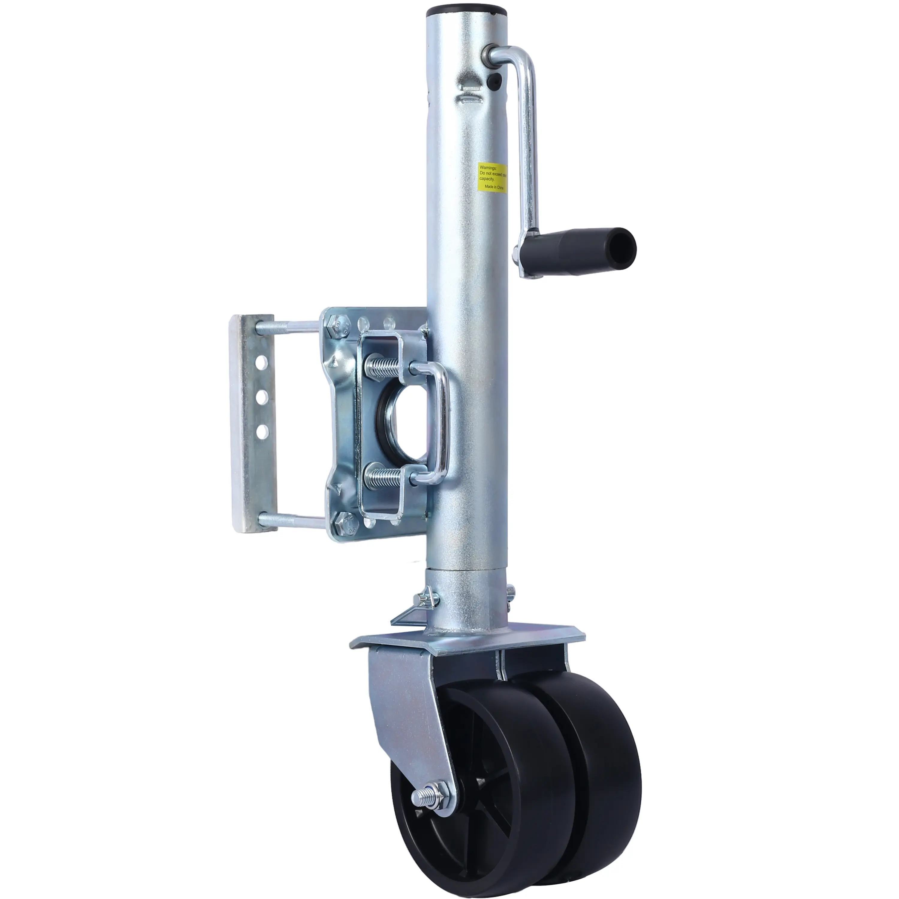 Donext Trailer Jack, 1500LB Bolt-On Trailer Tongue Jack with Wheel & Handle, 34.5" Boat Trailer Jack for RV/Horse/Utility/Yacht Trailers, Essential Trailer Accessories