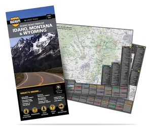 Idaho - West Montana - Northwest Wyoming: 27 Scenic Road Trips on One Map