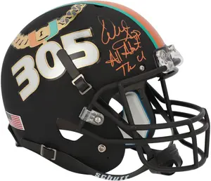 Warren Sapp Miami Hurricanes Autographed Schutt Tradition Replica Helmet with "All About The U!" Inscription - Fanatics Exclusive - Fanatics Authentic Certified