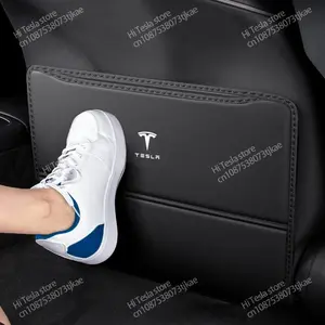 1 pcs Car Seat Back Protection Child Anti-Kick Anti-Dirt Seat Cushion Cover Stowable Pad for Tesla Model Y 3 S X Car Seat Covers Car Accessories