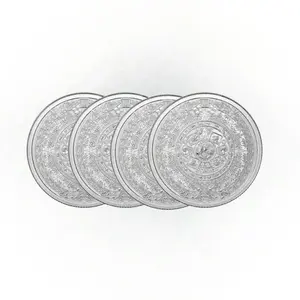 (Lot of 4) GSM Aztec Mayan Calendar 1 oz (4 x 1/4 oz) Silver Round