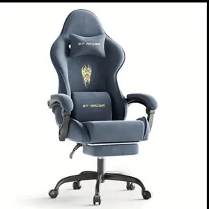 Gaming chair with velvet fabric