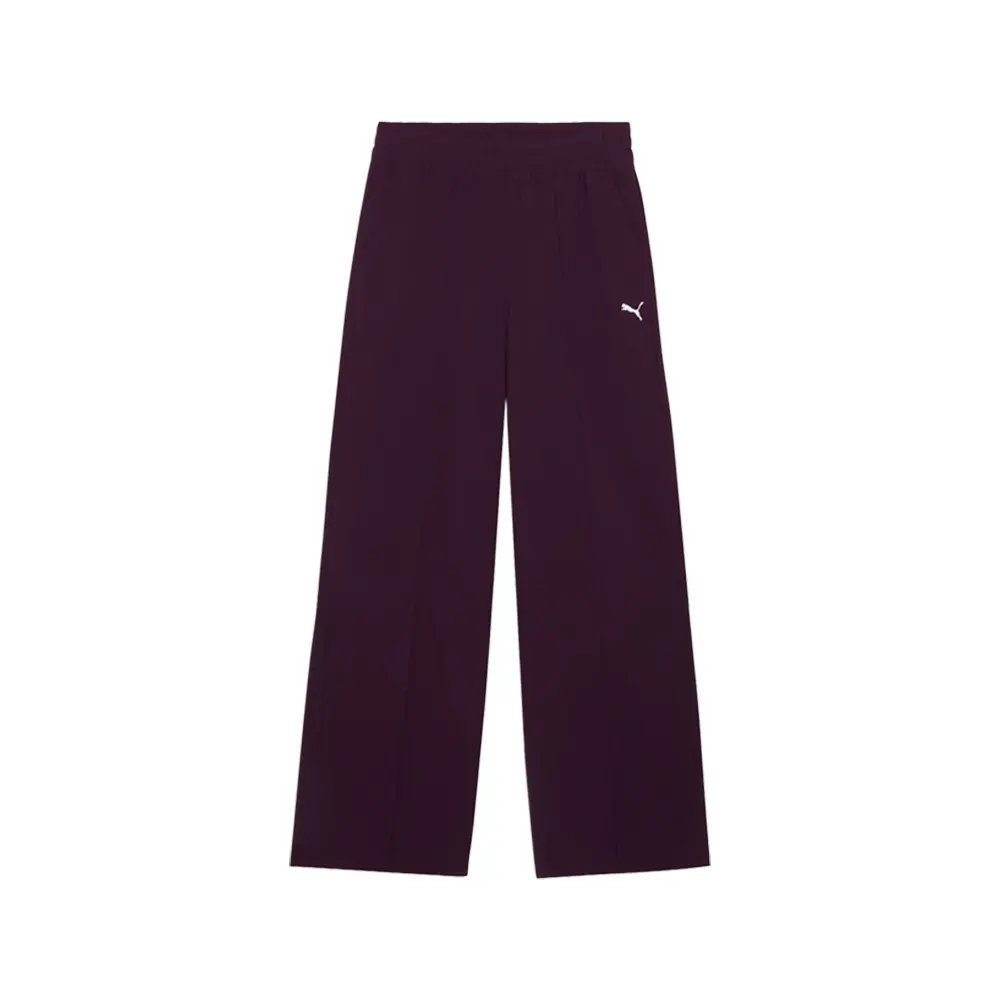 PUMA Womens Essentials Woven Pin Tuck Pants Casual - Purple PUMA Womens Essentials Woven Pin Tuck Pants Casual - Purple