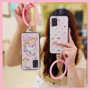 Solid Color Cute Phone Case For Nokia G100 Back Cover Ring heat dissipation Bracelet Creative Funny Waterproof Anti-knock Dirt-resistant Cartoon Protective Youth Soft Case
