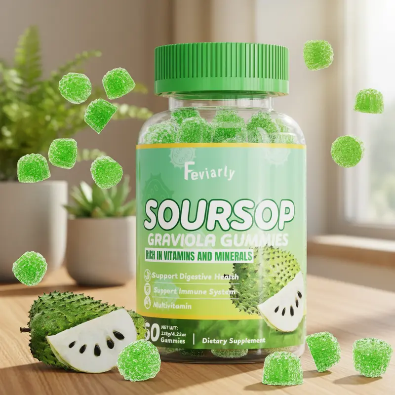 Healvitas Natural Soursop Graviola Gummies (60 Count) – Tropical Fruit Dietary Supplement | Vitamin & Mineral-Packed for Digestive Health, Immune Support & Antioxidant Boost – Delicious Vegan Chews