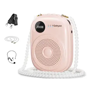 【COHYAN K18】Voice Amplifier Microphone Headset,Portable Voice Amplifier,PA Systems for Teachers,Training,Guide, Speakers Smartphone Audio