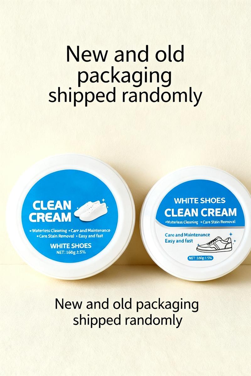 White Shoe Cleaner Cream Multipurpose No-Wash Solid Comes with Sponge Removes Stains Ideal for Leather Silicone Car Interiors Mild Non-Irritating Eco-Friendly White Shoe Cleaner Cream Multipurpose No-Wash Solid Comes with Sponge Removes Stains Ideal for Leather Silicone Car Interiors Mild Non-Irritating Eco-Friendly